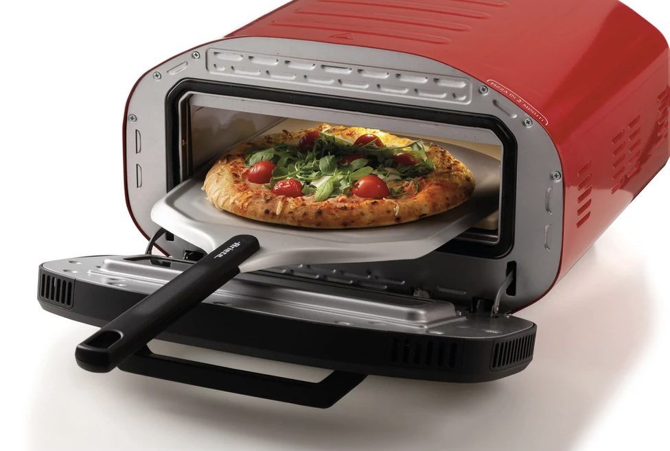 ARIETE 3901 DaGennaro piros pizzakemence tűzálló kőlappal – 2. kép
