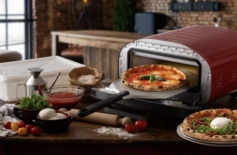 ARIETE 3901 DaGennaro piros pizzakemence tűzálló kőlappal – 6. kép