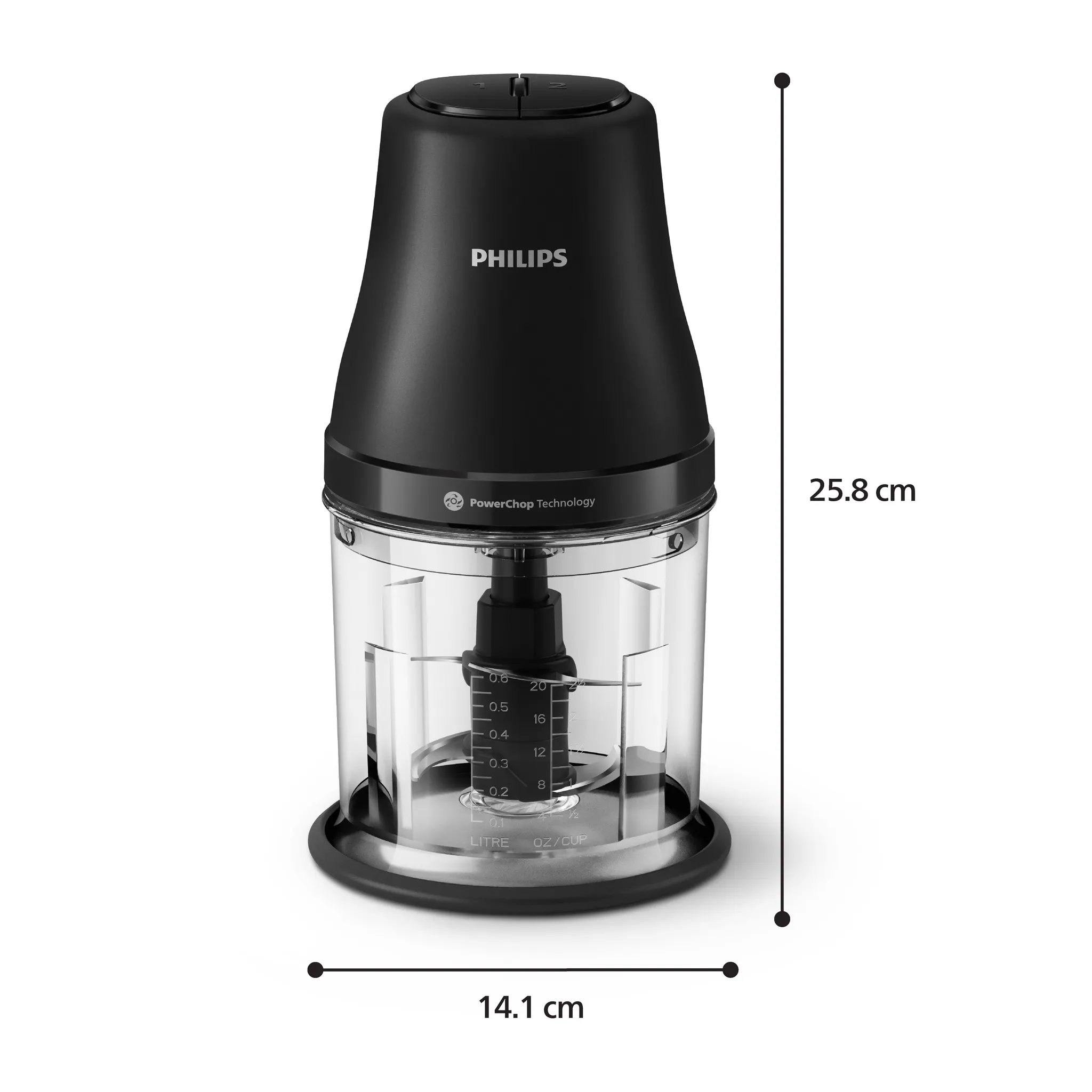 PHILIPS 3000 Series HR1501/00 aprító 1 literes tállal – 6. kép