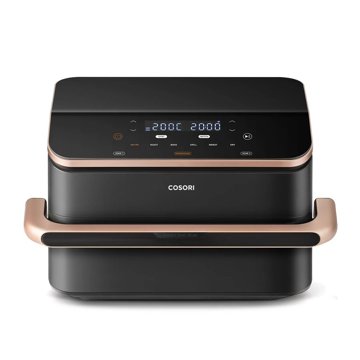 COSORI Dual Blaze TwinFry 10 literes forrólevegős sütő, fekete