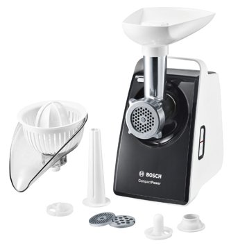 BOSCH MFW3630A húsdaráló 1600 W-os teljesítménnyel, citruspréssel és töltőfeltétekkel