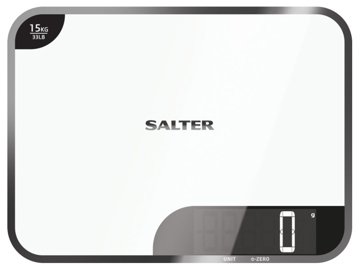 SALTER 1079 konyhai mérleg vágódeszkaként használható üvegfelülettel, 15 kg