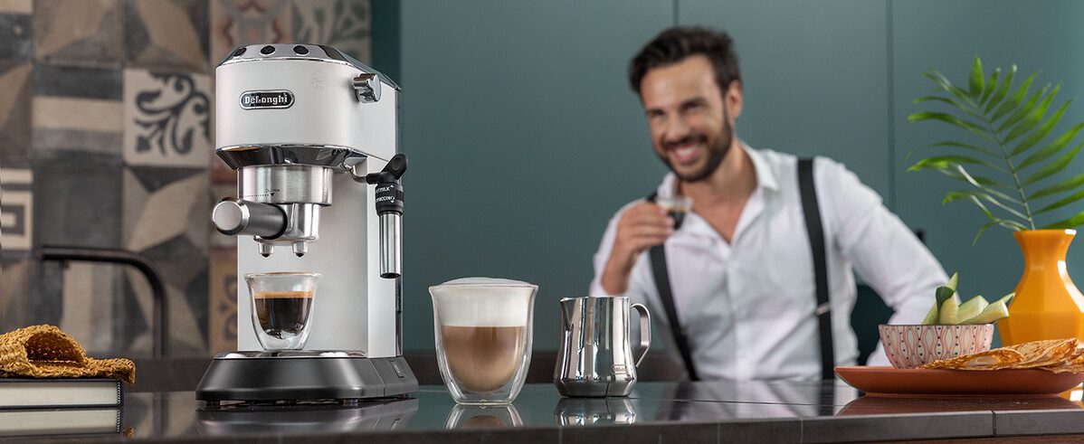 DE-LONGHI Dedica EC685.W fehér karos eszpresszó kávéfőző – 8. kép