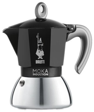 BIALETTI Moka Induction 4 adagos fekete kotyogós kávéfőző