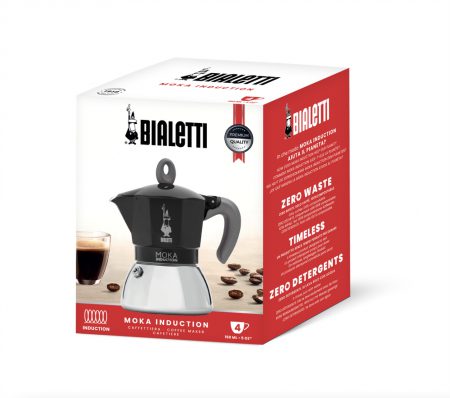 BIALETTI Moka Induction 4 adagos fekete kotyogós kávéfőző – 5. kép