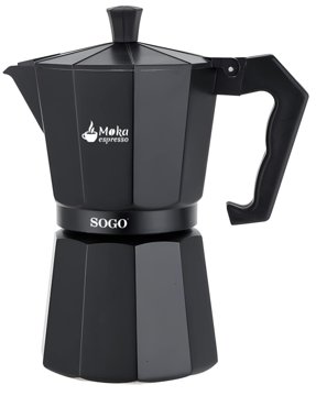 SOGO CAF-SS-7620 12 csészés fekete kotyogós kávéfőző