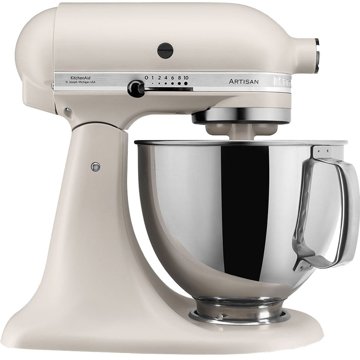 KITCHENAID 5KSM125EMH Artisan robotgép 4,8 l-es rozsdamentes tállal, milkshake