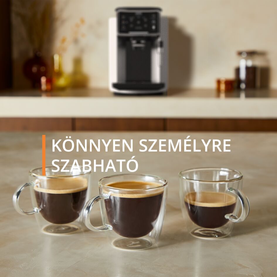 KRUPS EA910E10 Sensation automata eszpresszógép tejhabosítóval, ezüst-fekete – 8. kép