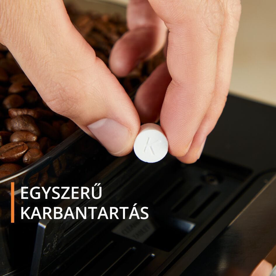 KRUPS EA910E10 Sensation automata eszpresszógép tejhabosítóval, ezüst-fekete – 10. kép
