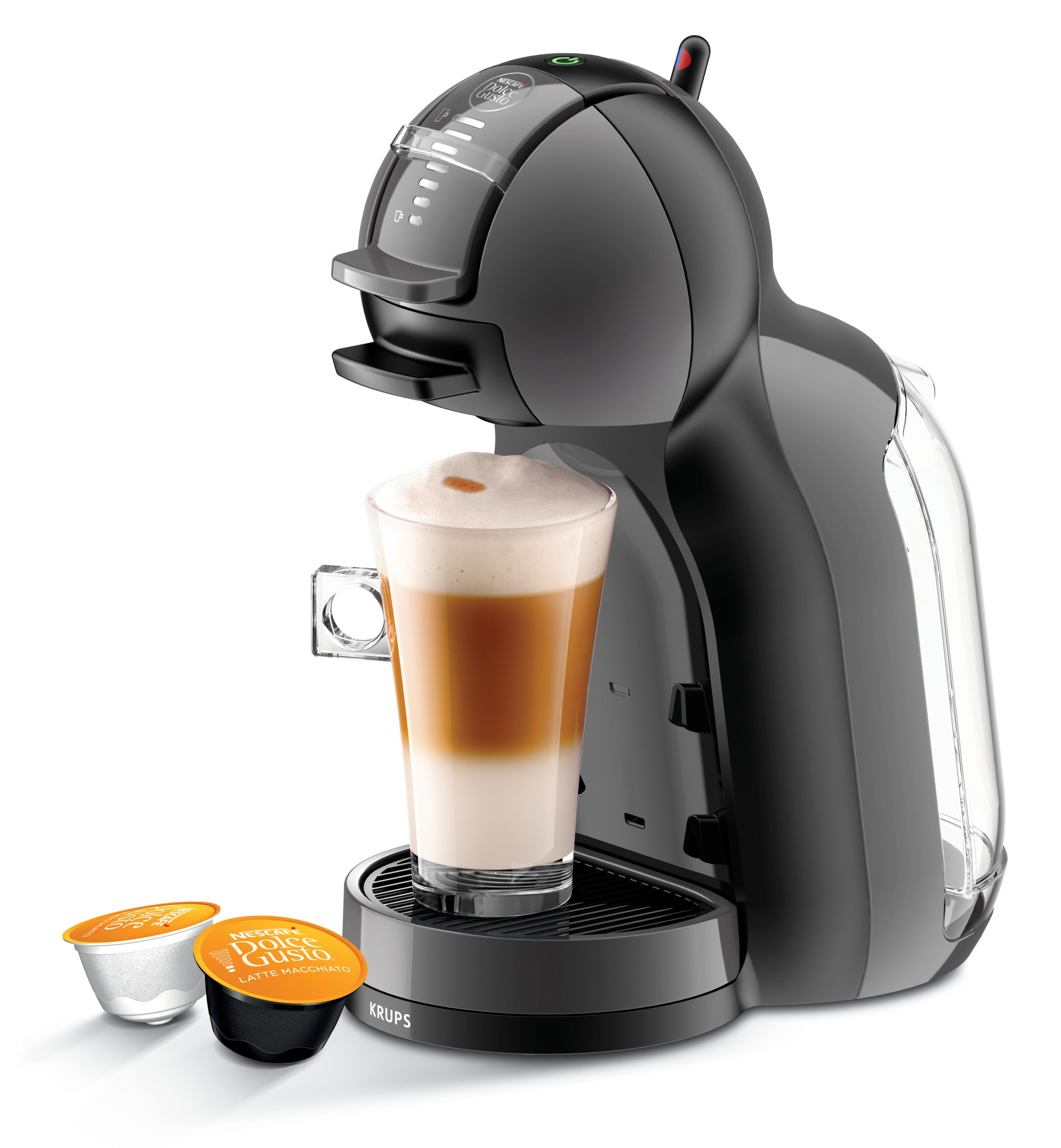 KRUPS KP123810 Dolce Gusto Mini Me kapszulás kávéfőző fekete-szürke kivitelben – 2. kép