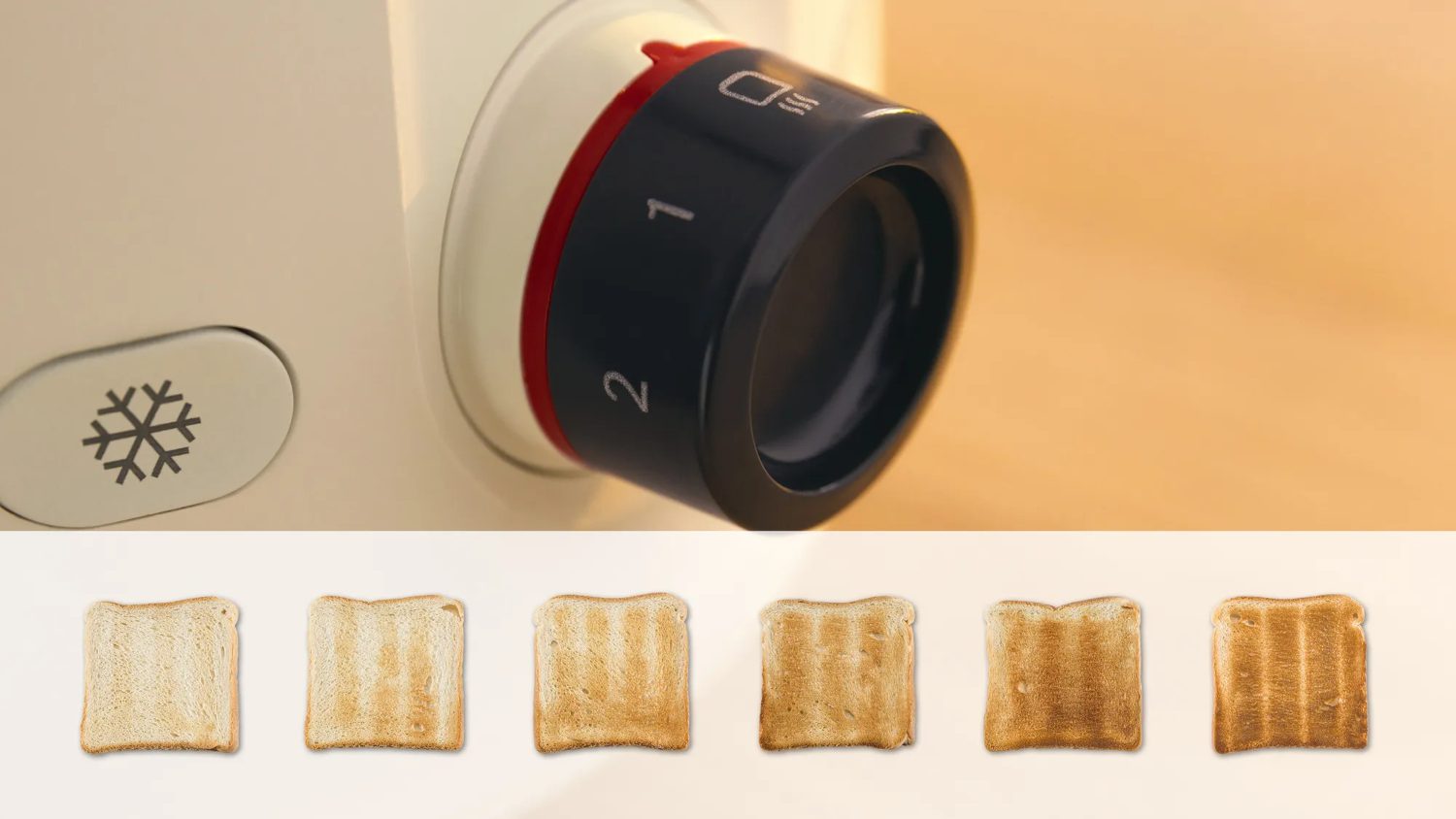 BOSCH TAT2M127 MyMoment kenyérpirító, 2 szeletes, 950 W, krém – 4. kép