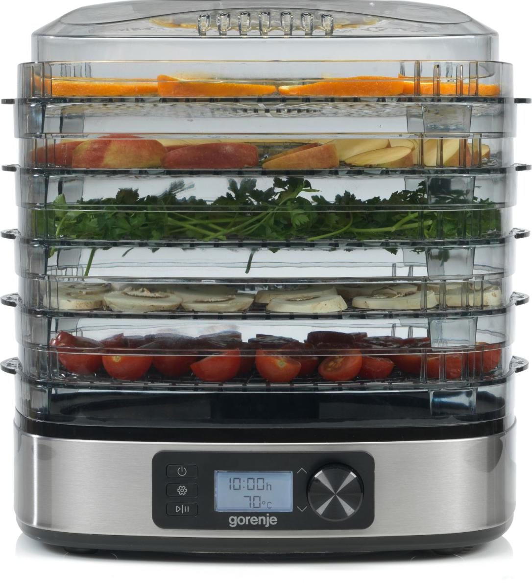 GORENJE FDK500DE gyümölcsaszaló 5 tálcával és LCD-kijelzővel – 2. kép