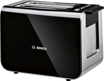 BOSCH TAT8613N Styline kenyérpirító, 2 szeletes, 860 W, 9 pirítási fokozattal