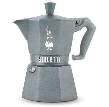 BIALETTI 9075 Moka Exclusive szürke indukciós kotyogós kávéfőző, 3 adagos