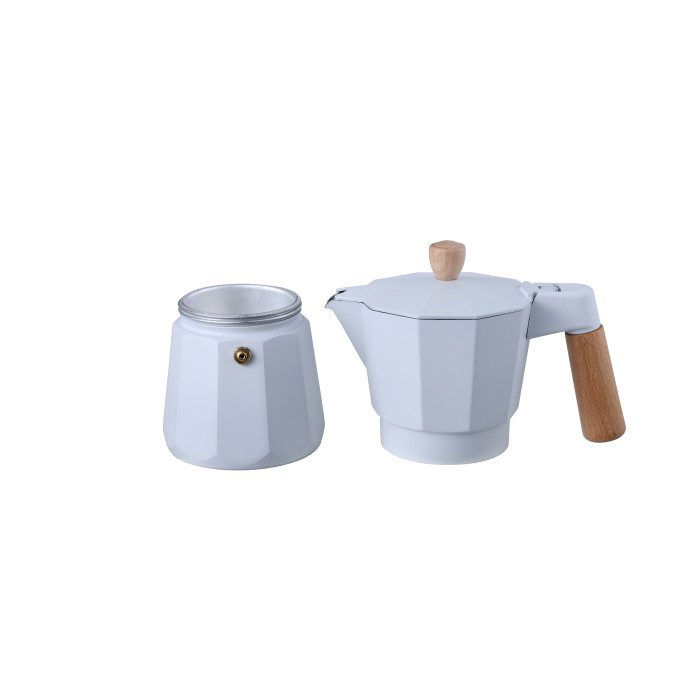 BERGNER BG-38195-WH 3 személyes fehér kotyogós kávéfőző – 2. kép