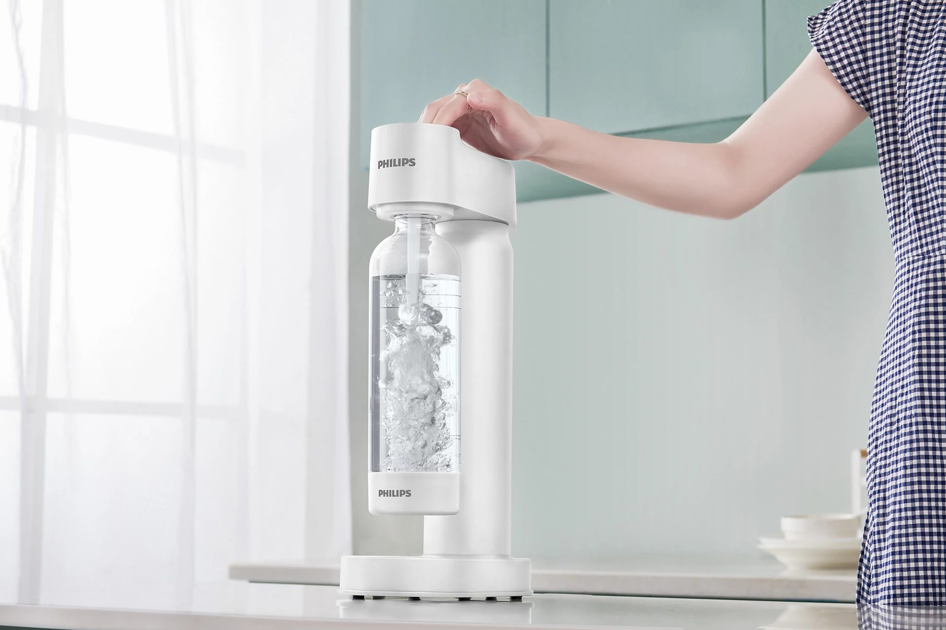 PHILIPS ADD4901 GoZero Lite fehér szódagép CO2-patronnal – 3. kép