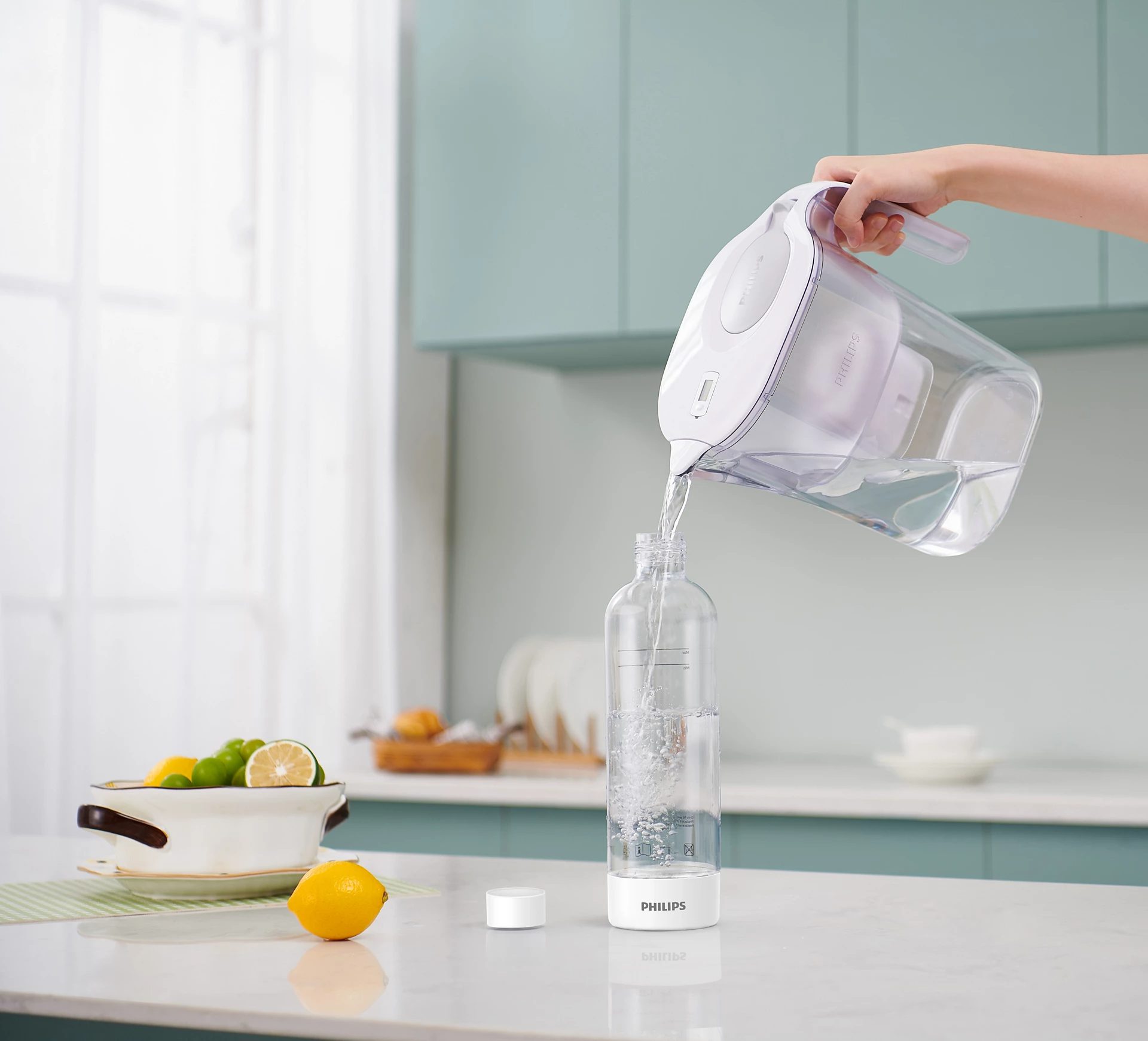 PHILIPS ADD4901 GoZero Lite fehér szódagép CO2-patronnal – 5. kép