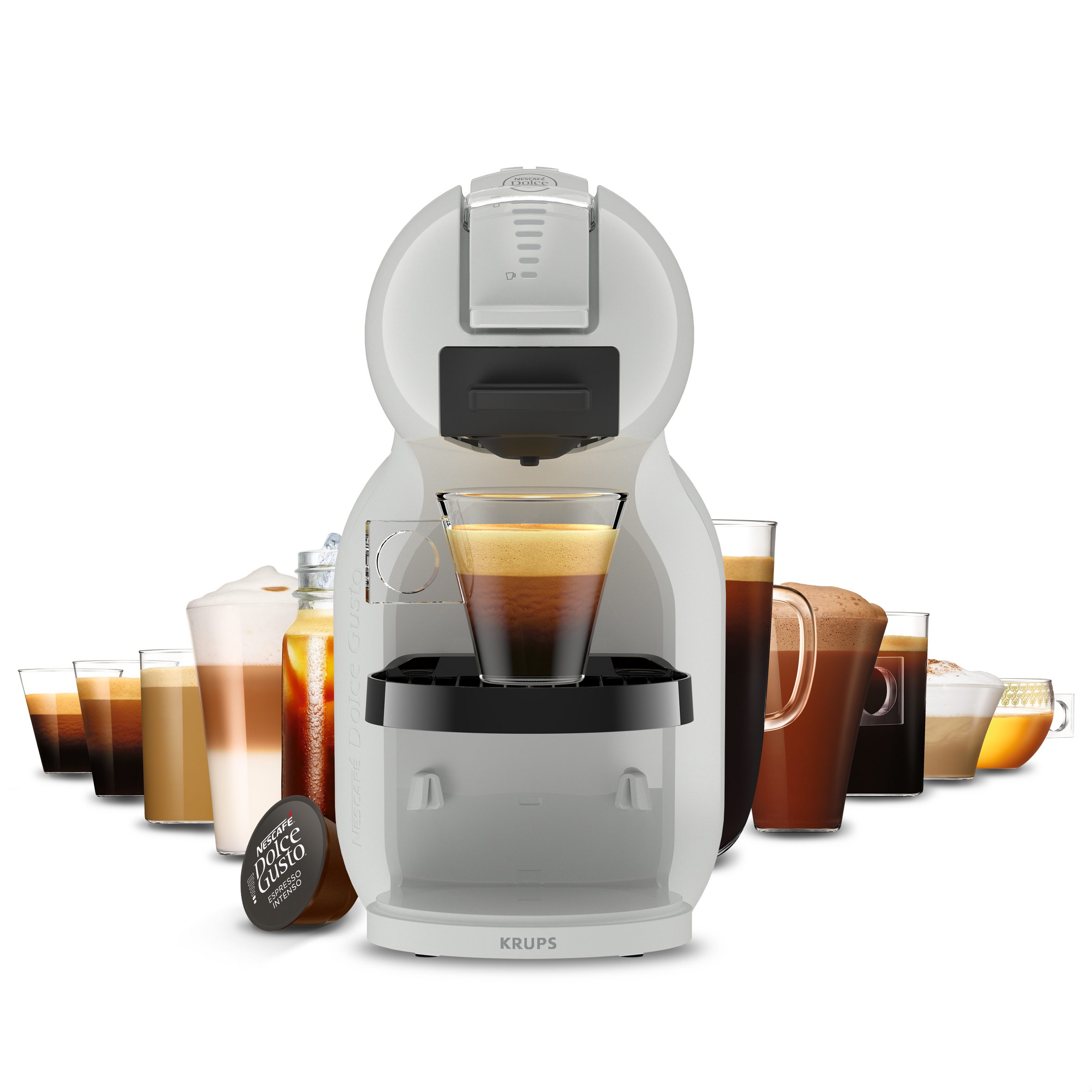 KRUPS KP143GF0 Mini Me 2 kapszulás kávéfőző, Arctic Grey – 8. kép