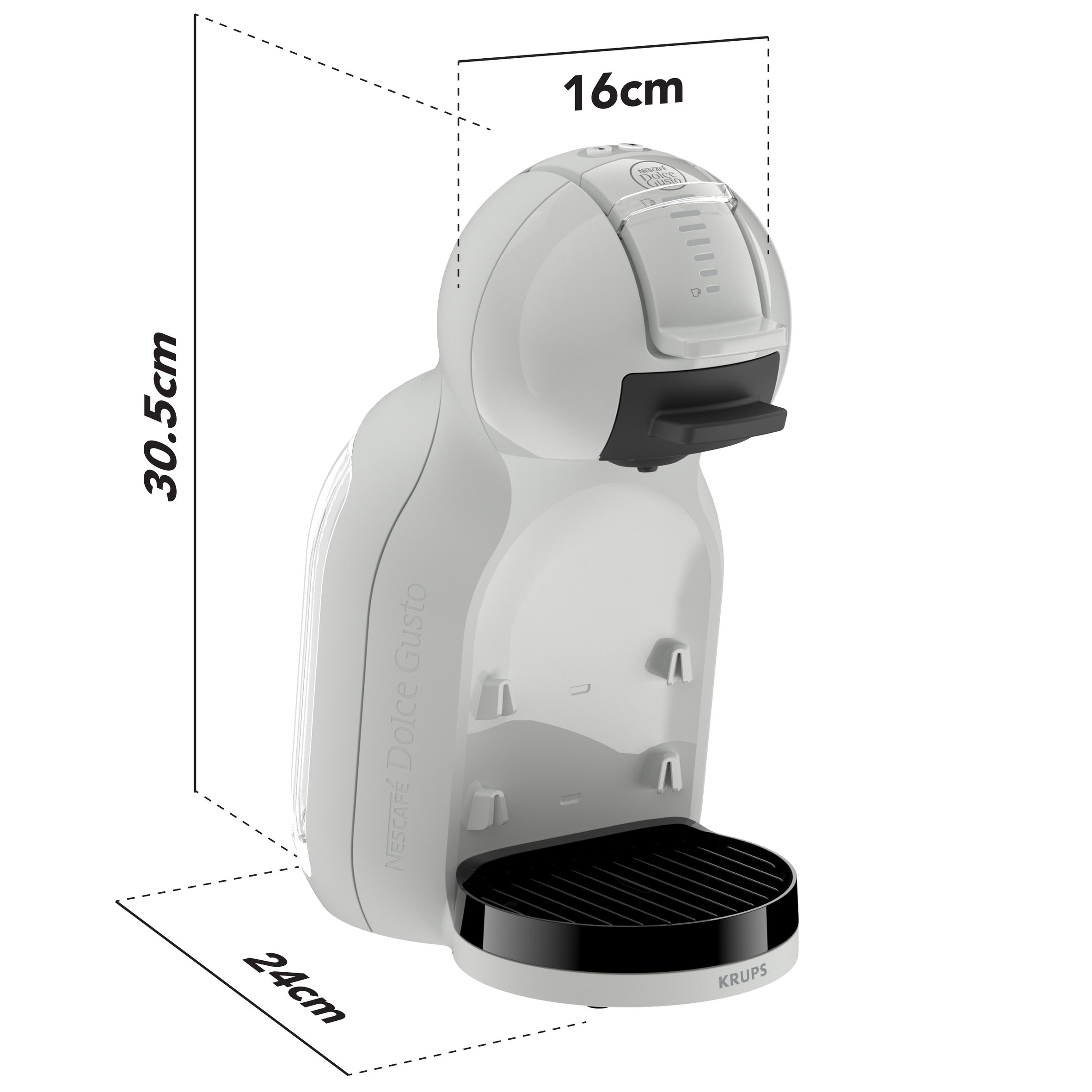 KRUPS KP143GF0 Mini Me 2 kapszulás kávéfőző, Arctic Grey – 9. kép