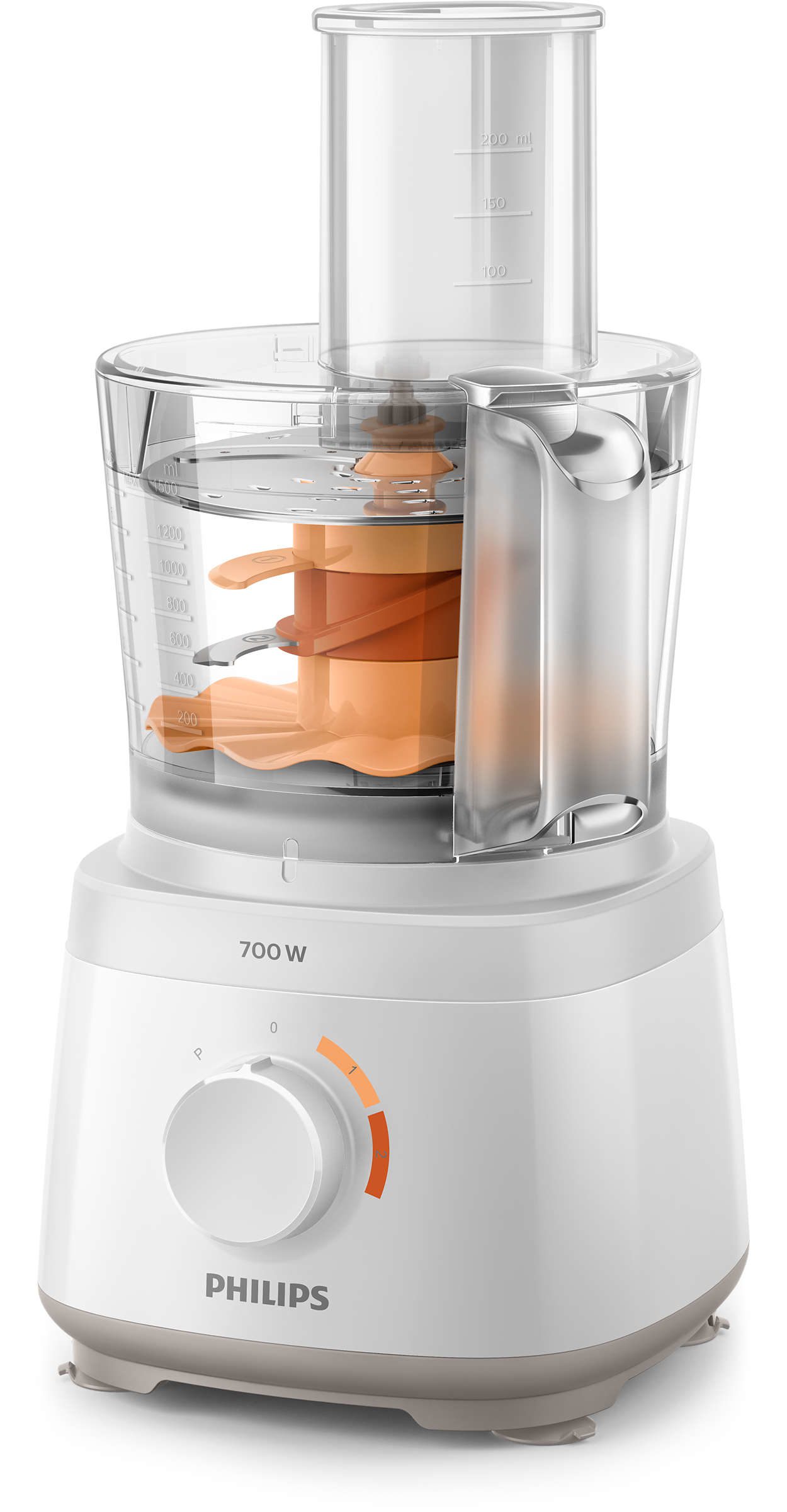 PHILIPS HR7320/00 kompakt, 700 W-os konyhai robotgép – 3. kép