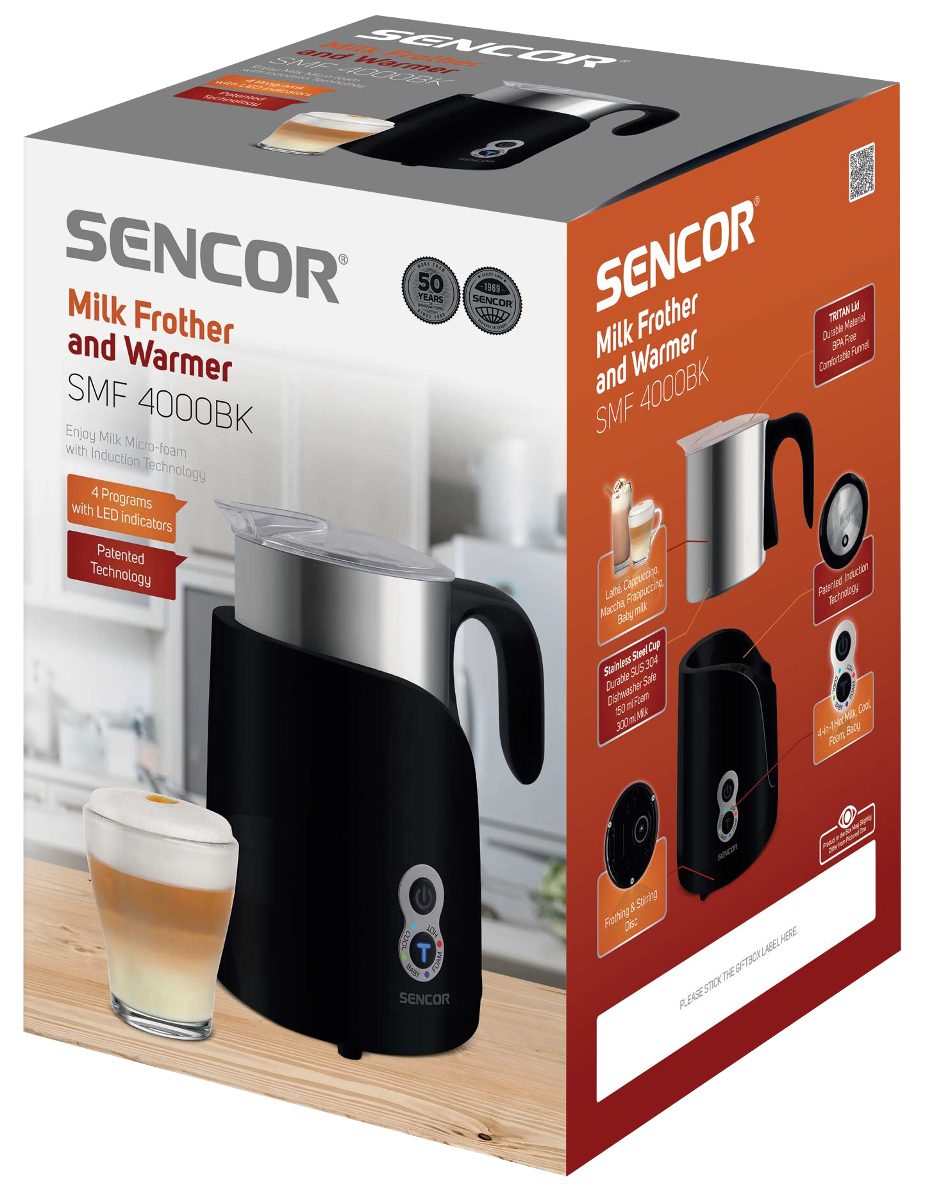 SENCOR SMF 4000BK automata tejhabosító indukciós melegítéssel – 3. kép