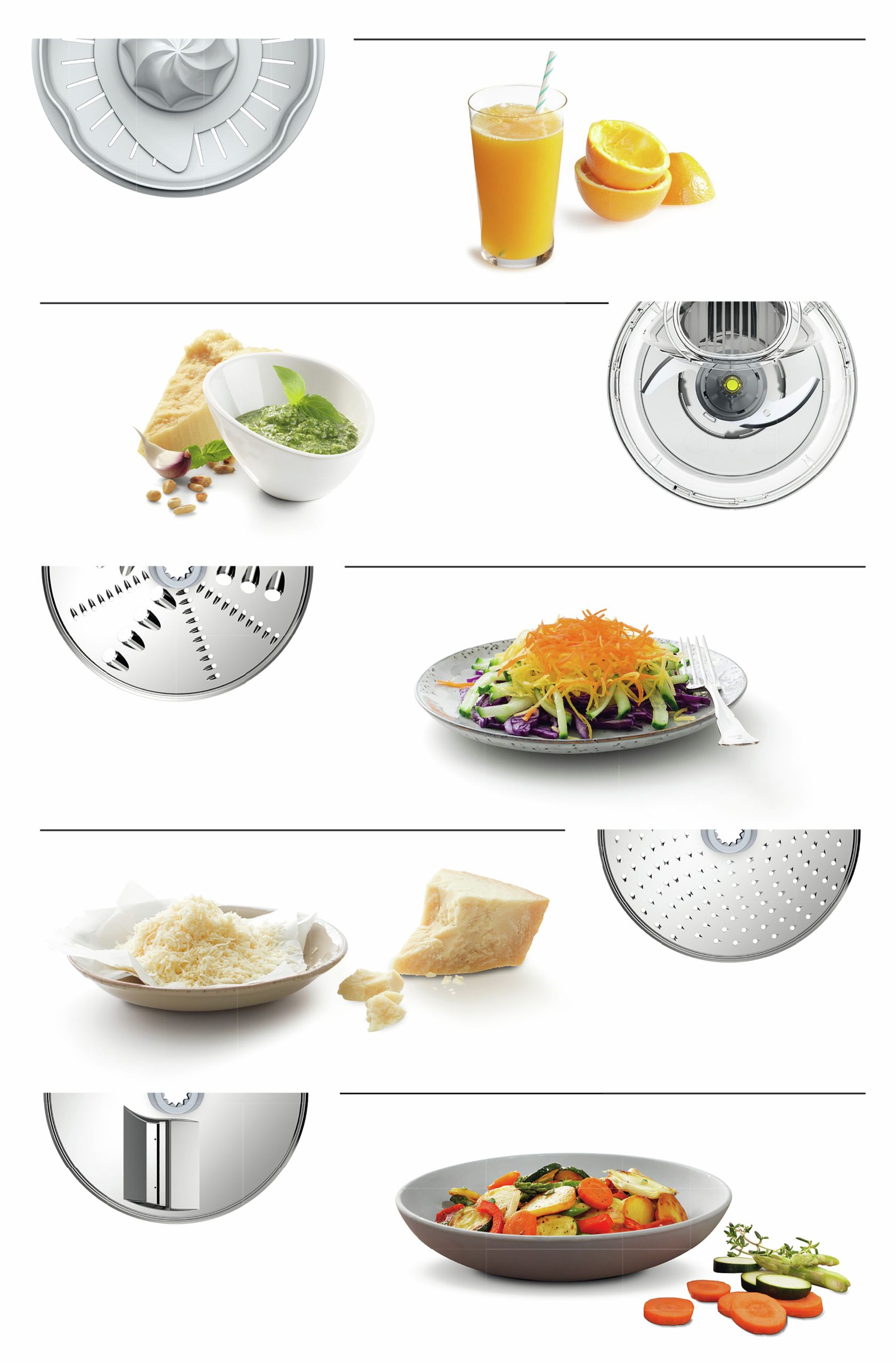 BOSCH MUZ9VLP1 VeggieLove Plus szeletelő- és reszelőkészlet citruspréssel – 2. kép