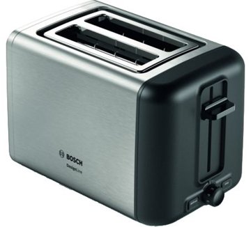 BOSCH TAT3P420 nemesacél kenyérpirító 2 réssel és zsemlemelegítővel