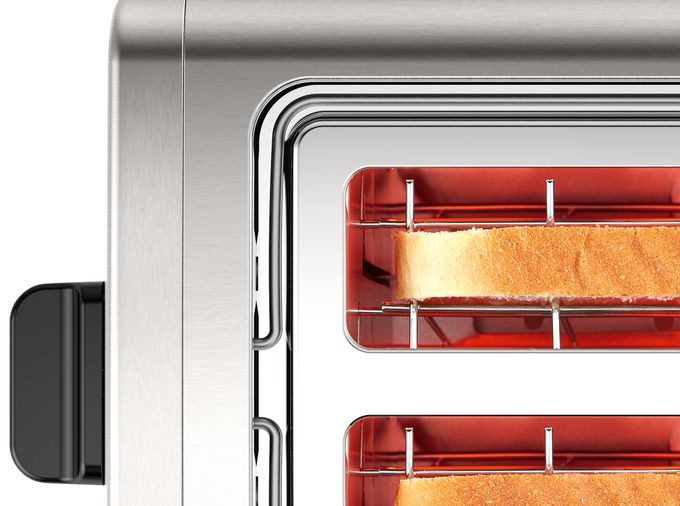 BOSCH TAT3P420 nemesacél kenyérpirító 2 réssel és zsemlemelegítővel – 6. kép