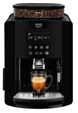 KRUPS EA817010 Arabica automata kávéfőző beépített őrlővel, fekete