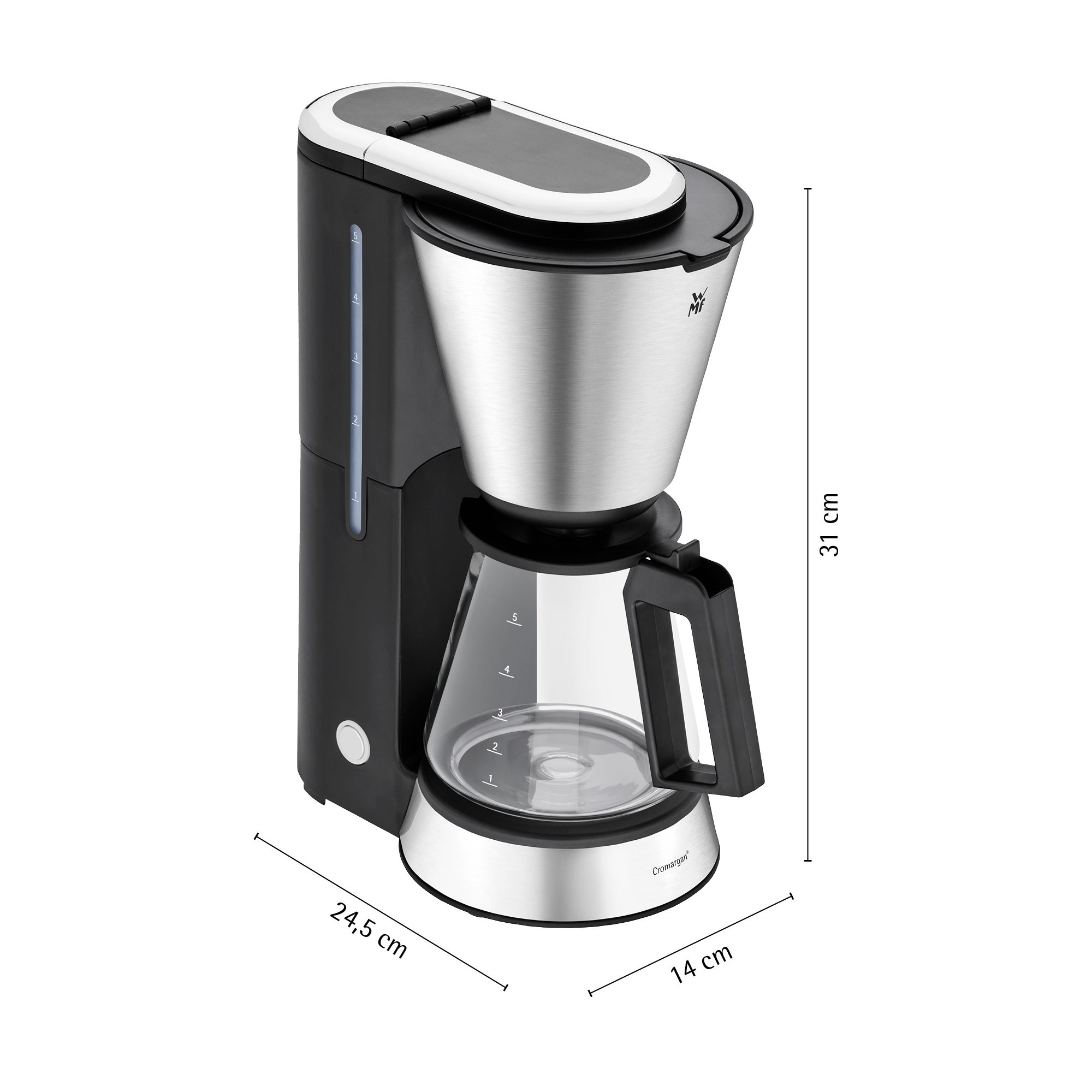WMF KITCHENminis® aroma filteres kávéfőző 5 csészés üvegkancsóval – 4. kép