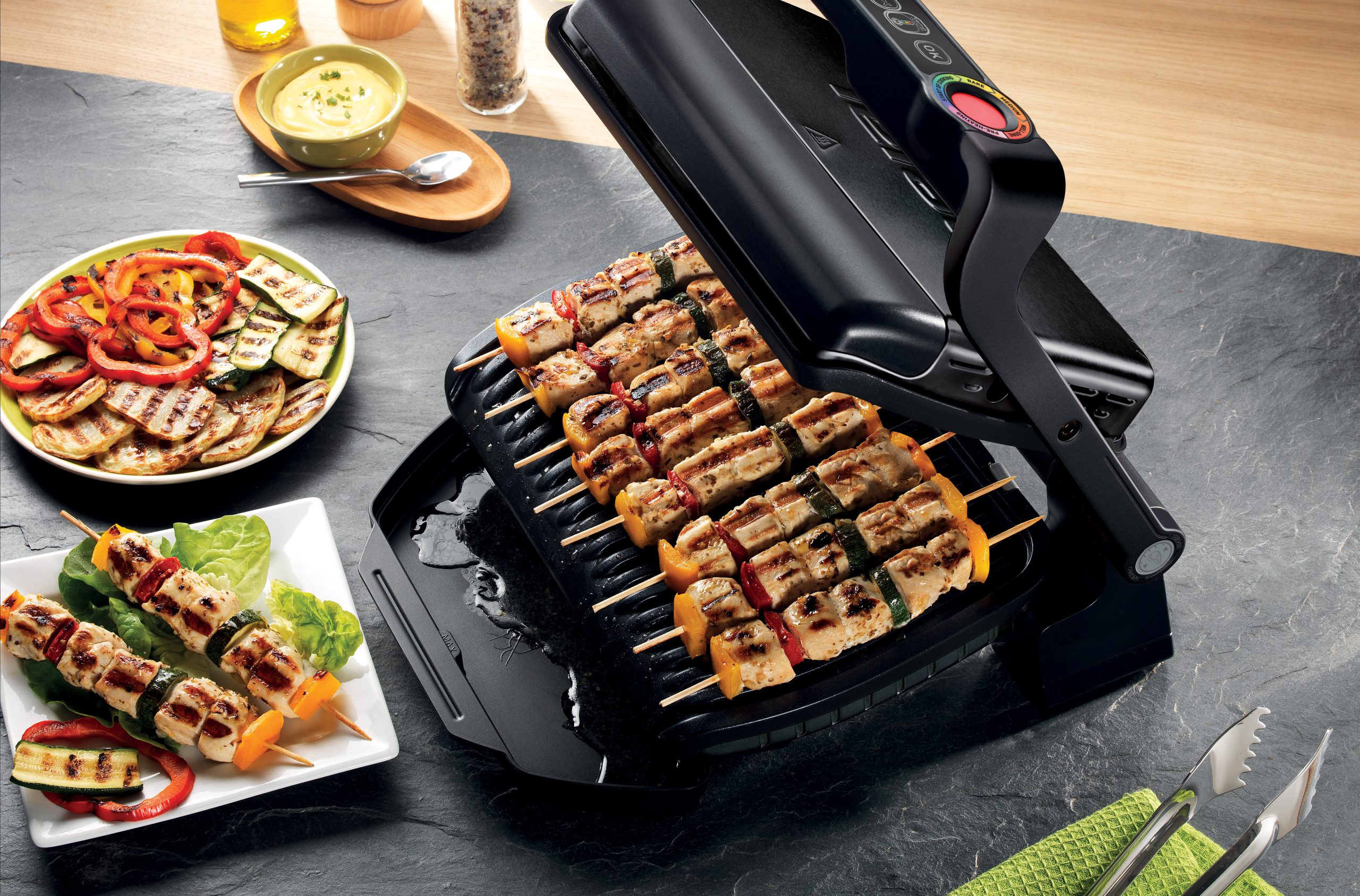 TEFAL GC712834 OptiGrill+ intelligens kontakt grillsütő, 2000 W – 8. kép