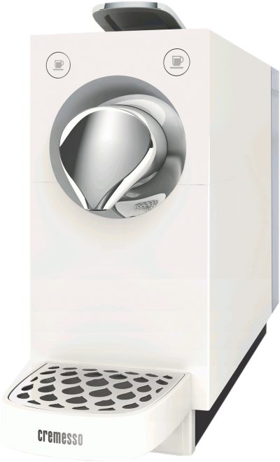 CREMESSO Una Automatic Pure White kapszulás kávéfőző 19 bar nyomással, fehér – 3. kép