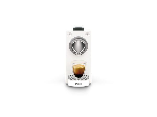 CREMESSO Una Automatic Pure White kapszulás kávéfőző 19 bar nyomással, fehér – 6. kép