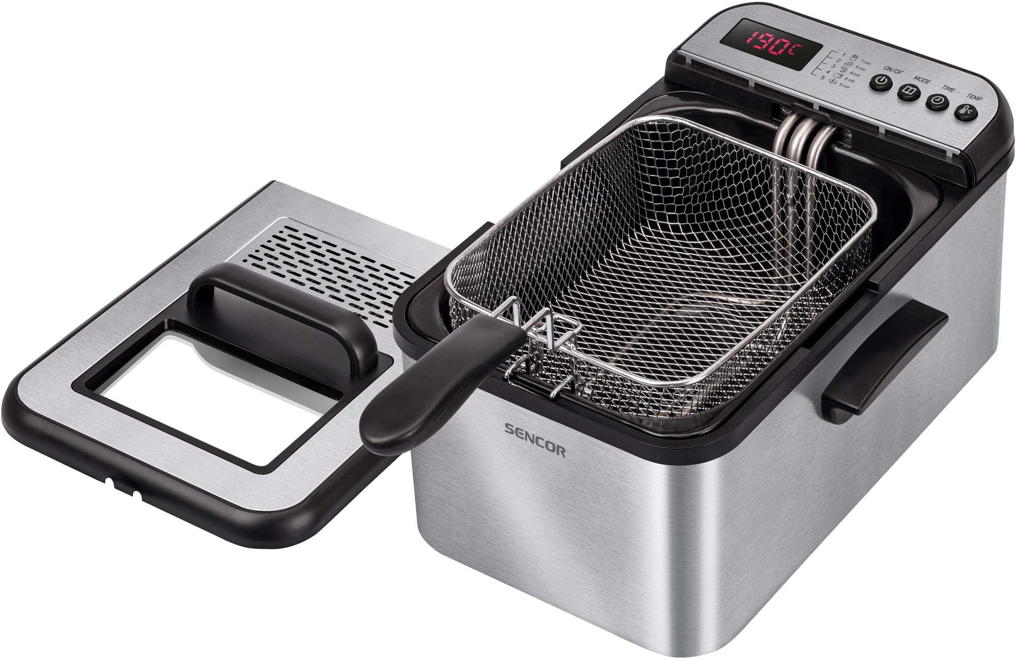SENCOR SFR 8200SS fritőz 3,2 literes sütőkosárral – 2. kép