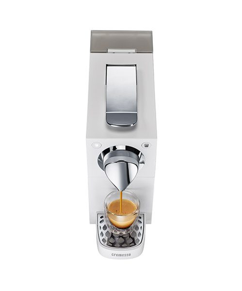 CREMESSO Una Automatic Pure White kapszulás kávéfőző 19 bar nyomással, fehér – 8. kép