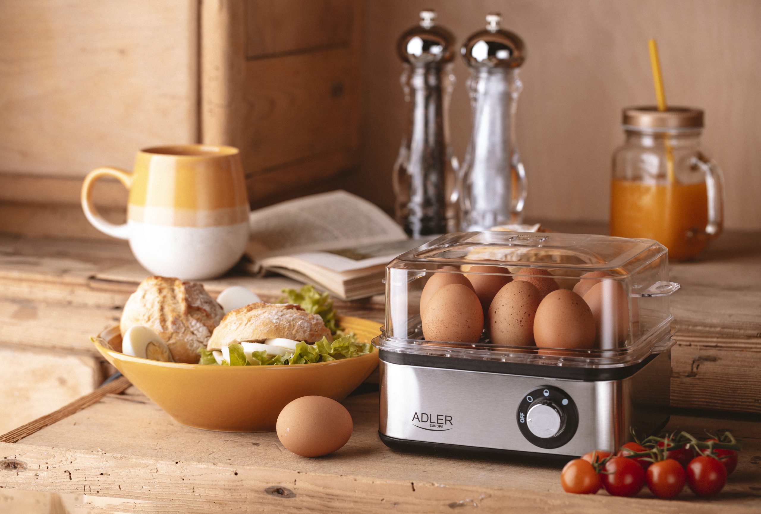 ADLER AD4486 inox tojásfőző 8 tojáshoz, 800 W – 4. kép