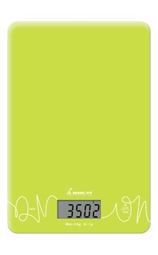 MOMERT 6861 Green zöld digitális konyhai mérleg, 5 kg-os kapacitással