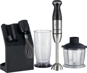 GORENJE HBC807QB fekete botmixer szett négyes pengerendszerrel
