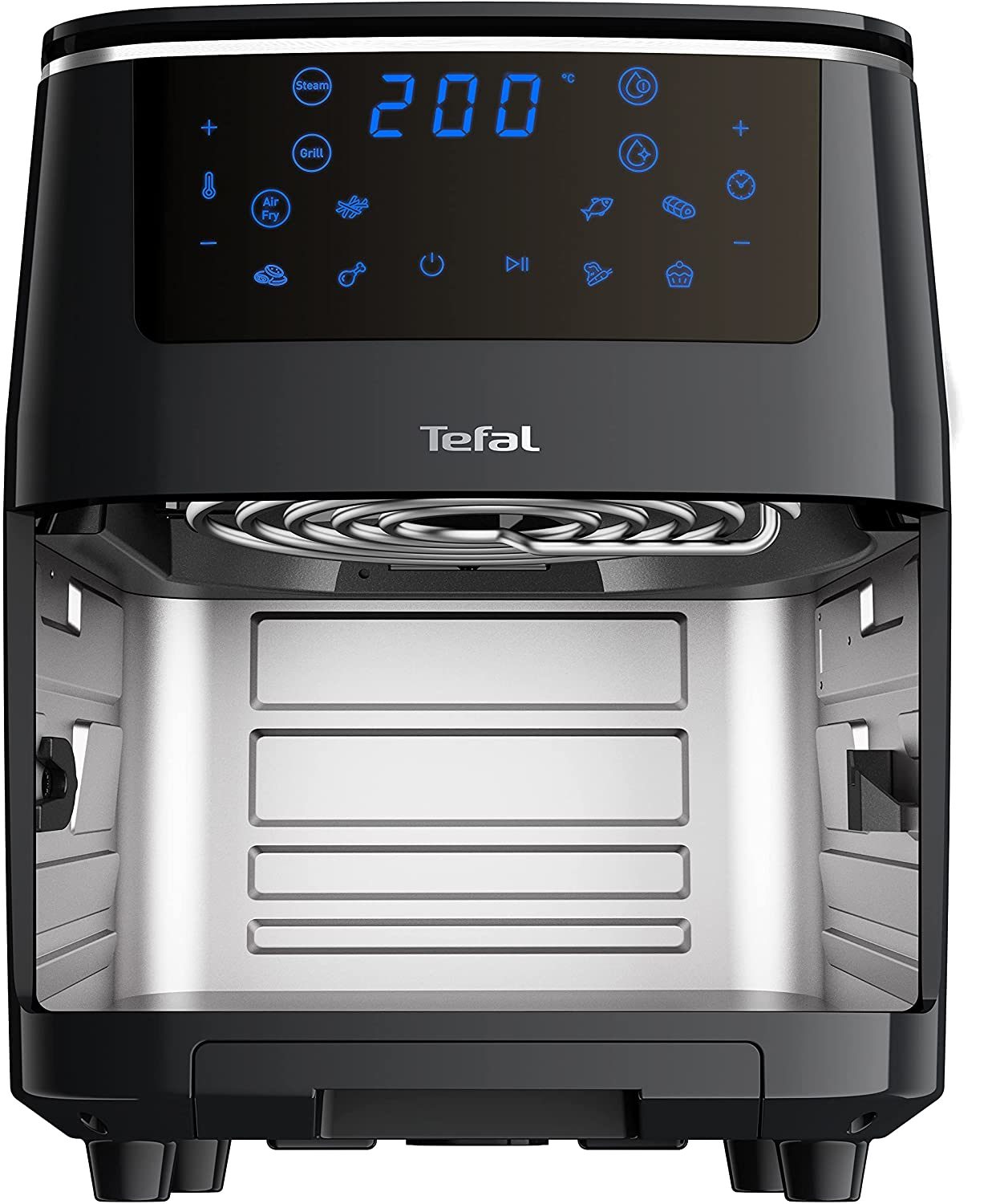 TEFAL FW201815 Easy Fry Grill & Steam 3 az 1-ben forrólevegős sütő, fekete – 3. kép