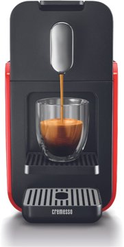 CREMESSO 3301249 Brava Glossy Red kapszulás kávéfőző 19 bar nyomással