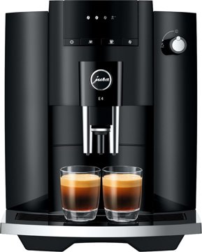 JURA E4 Piano Black (EA) automata kávéfőző forróvíz-készítéssel