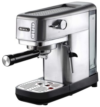 ARIETE 1380 eszpresszó kávéfőző 15 bar nyomással, rozsdamentes acélházzal