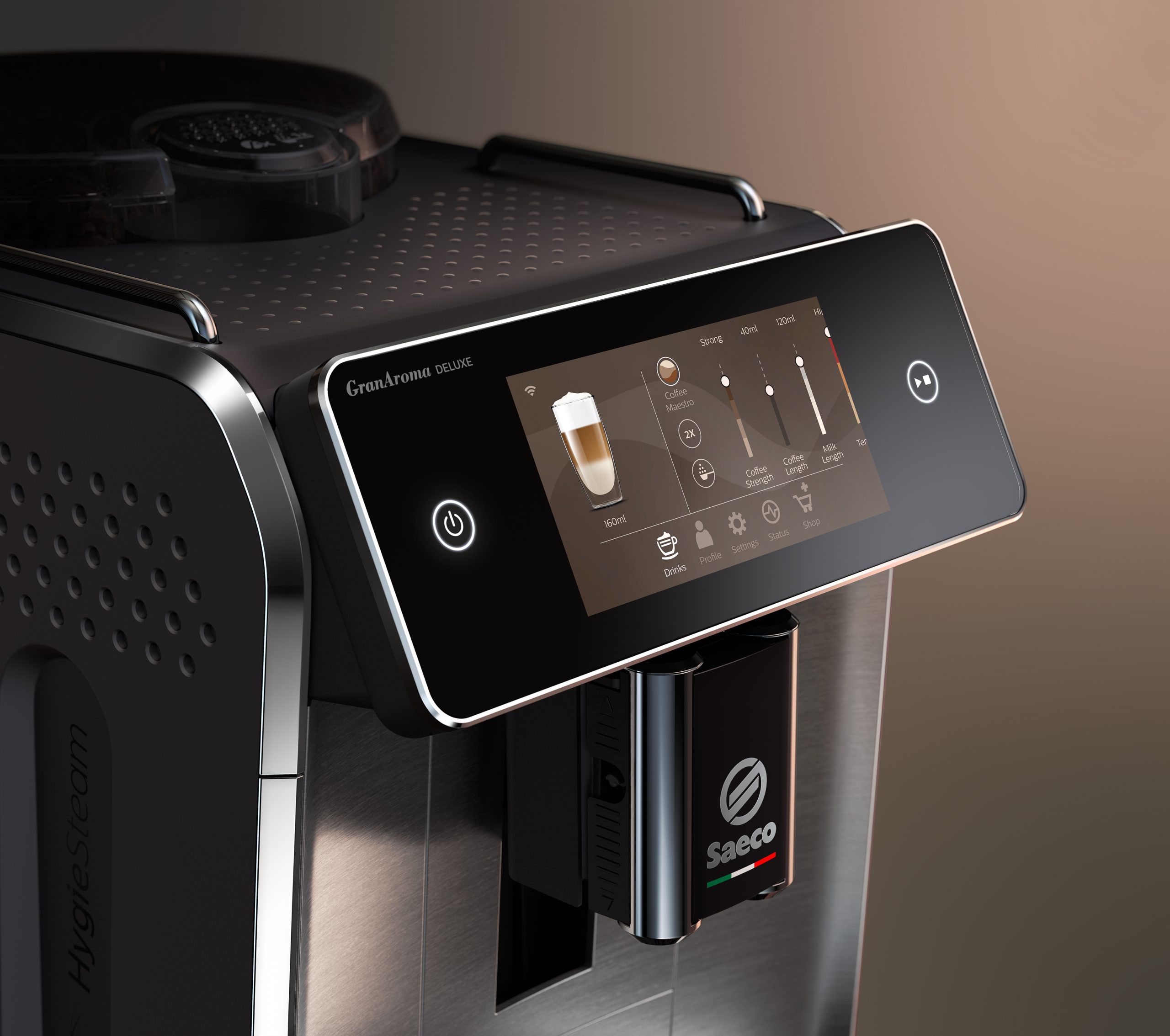 SAECO GranAroma Deluxe SM6685/00 automata kávéfőző LattePerfetto tejrendszerrel – 8. kép