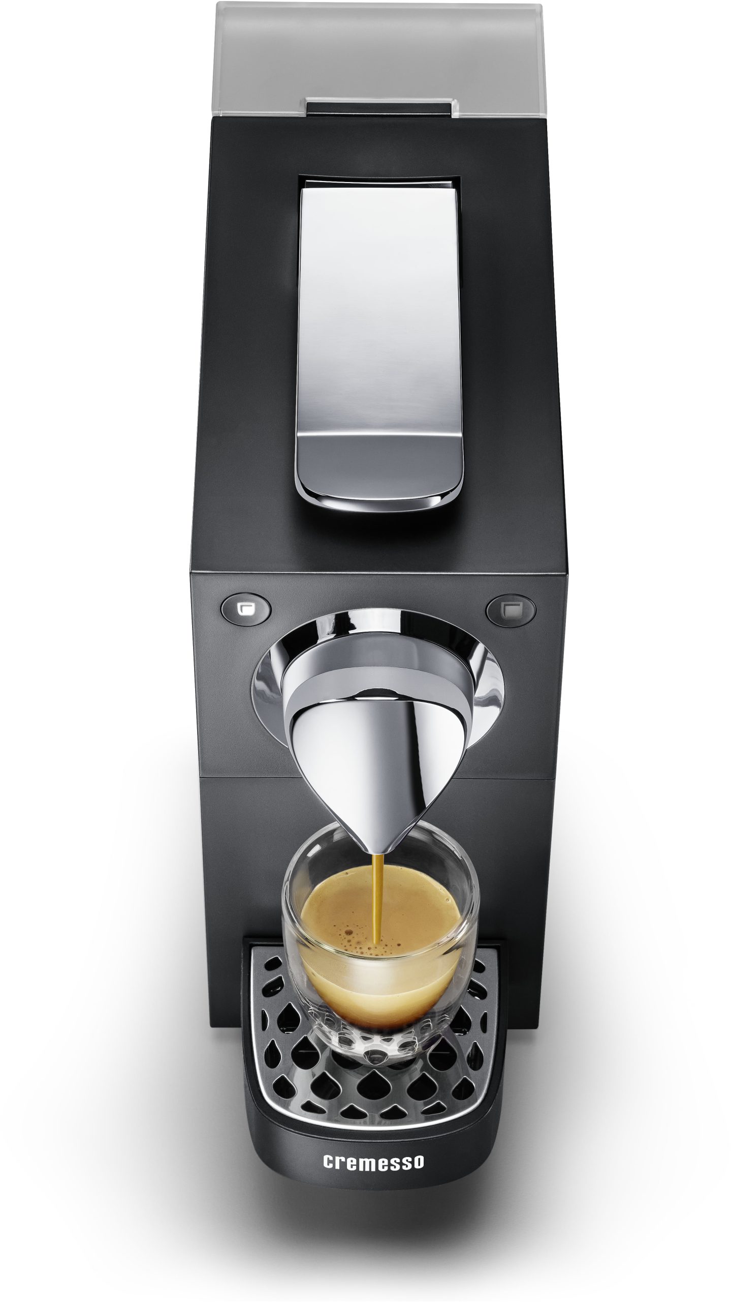 CREMESSO Una Automatic kapszulás kávéfőző 19 bar nyomással, fekete – 5. kép