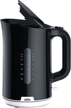 BRAUN WK1100BK fekete vízforraló 1,7 literes kapacitással