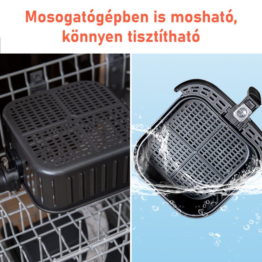 COSORI CP158-AF-RXB Premium fekete forrólevegős sütő, 5,5 l – 9. kép