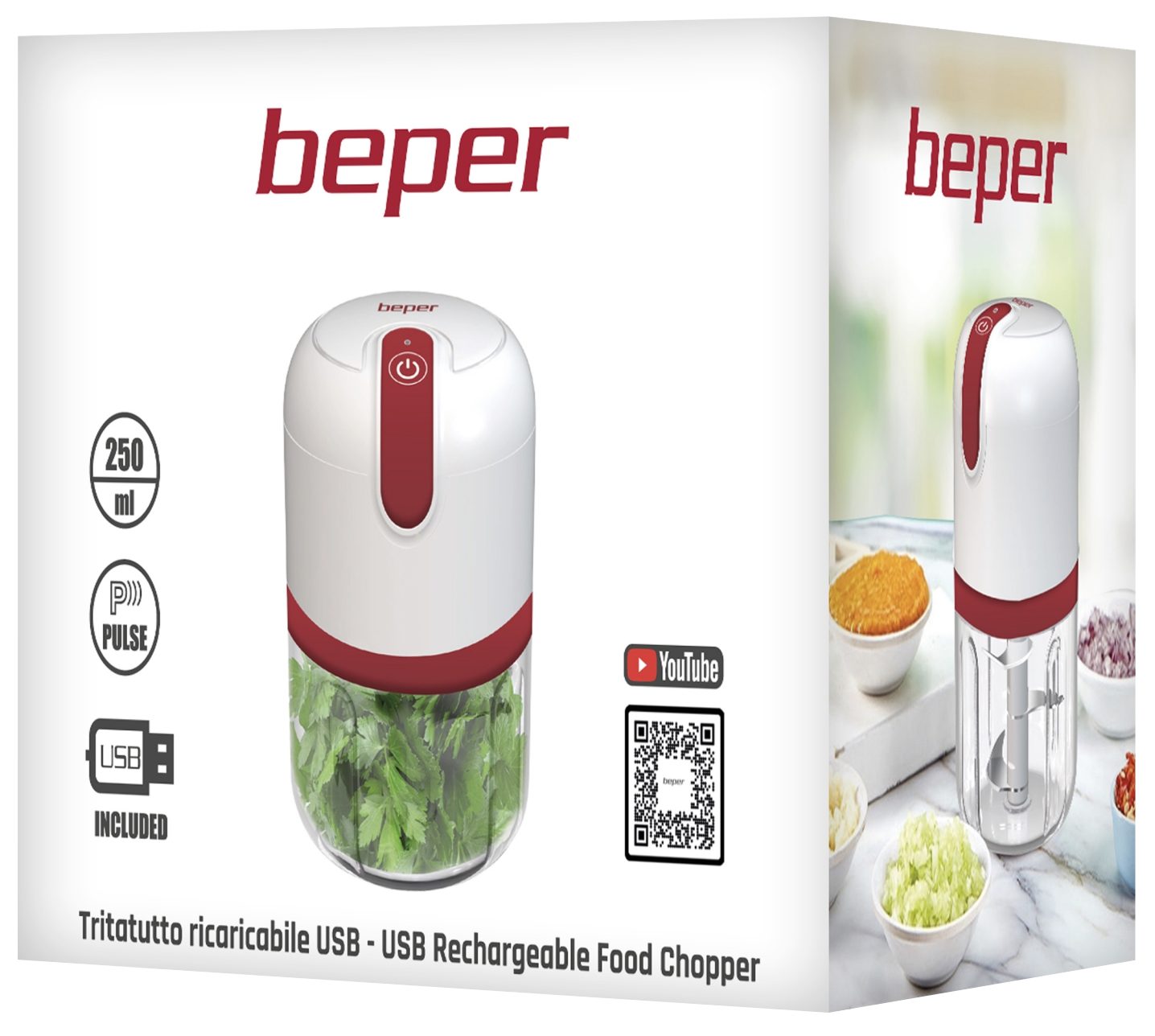 BEPER P102ROB050 újratölthető, hárompengés aprító – 4. kép