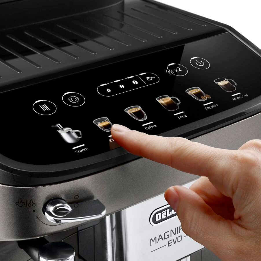 DE-LONGHI Magnifica Evo ECAM290.42.TB automata kávéfőző titánium-fekete kivitelben – 4. kép