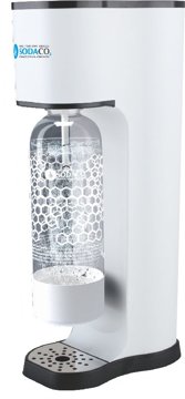 SODACO K100W King fehér otthoni szódagép CO2-patronnal és 1 literes flakonnal