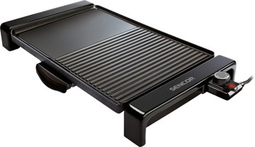 SENCOR SBG 106BK elektromos asztali grill kétféle sütőfelülettel